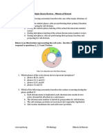 Multiple Choice Review - Mitosis & Meiosis