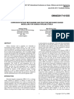 OMAE2017-61555: Corrosion Fatigue Mechanisms and Fracture Mechanics Based Modelling For Subsea Pipeline Steels