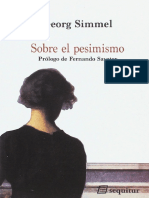 Georg Simmel - Sobre El Pesimismo