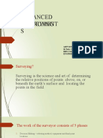 Advanced Surveying Instrument S: Ajey Kumar V G M.Tech-Construction Technology Bms College of Engineering