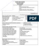 Alpha High School: Mid Year Syllabus Grade 9 Science