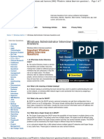 Windows Administrator Interview Questions and Answers