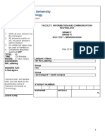 SickTest - S1 - 2019 - Memorandum