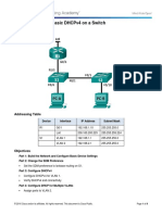 8.1.2.5 Lab - Configuring Basic DHCPv4 On A Switch WB