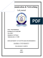 Data Communication & Networking: Lab Journal