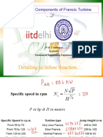 Detailing To Infuse Reaction .: Design of Components of Francis Turbine