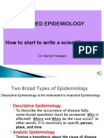 Applied Epidemiology: DR Hamid Hussain