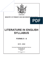 A Level Lit Syllabus PDF