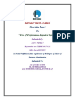 Dissertation Report On Performance Appraisal System by Jyoti Chaudhary Roll No 35084046