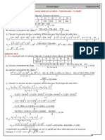 Variance Et Ecart Type Corriges D Exercices 1 1