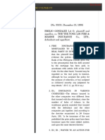 EMILIO GONZALEZ LA O, Plaintiff and Appellee, vs. THE YEK TONG LIN FIRE & MARINE INSURANCE Co., LTD., Defendant and Appellant.