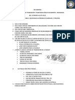 Parcial Mecanismos de Transmisión y Transformación - Engranajes