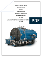 Thermal Power Plants: Assignment No 1 Boilers 17-MS-PT-PE (T) - 20 Muneeb Ur Rehman Khan