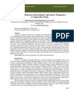 Nurse Caring Behaviors From Patients' and Nurses' Perspective: A Comparative Study