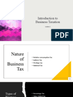 Introduction To Business Taxation