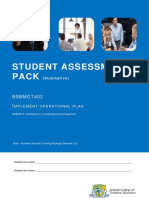 BSBMGT402 S2 Student Assessment Pack v2.00