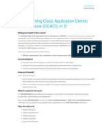 Implementing Cisco Application Centric Infrastructure (DCACI) v1.0