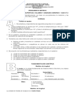 Guia 3 Medidas de Longitud, Superficie, Volumen y Unidades