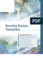 Recording Business Transactions: Chapter Objectives