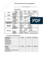 Evaluacion Organos Fonoarticulatorios y Funciones Prelinguisticas