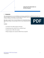 Using The Accelerometer On De-Soc Boards: For Quartus Prime 16.1