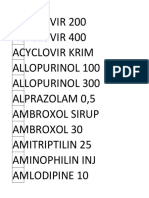 Daftar Nama Obat