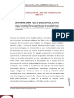 Los Diccionarios de Lenguas Indígenas de México