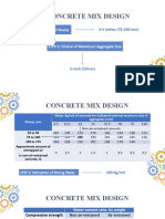 Concrete Mix Design: STEP 1: Choice of Slump