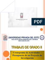 Cronograma y Presupuesto de Una Investigación - Presentación - 29.01.2021