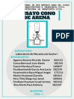 Calculo de La Densidad Del Suelo Con El Cono de Arena