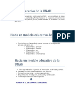 Modelo Educativo de La UNAH