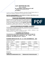 BALOTARIO Comunicado Nov y Examen de Octubre de 3ero Al 6to Grado.