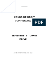 Cours de Droit Commercial