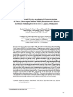 Anatomical and Physico Mechanical Characterization of Narra