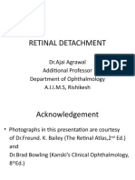 Retinal Detachment: DR - Ajai Agrawal Additional Professor Department of Ophthalmology A.I.I.M.S, Rishikesh