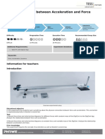 Investigating The Relationship Between Force and Acceleration With Cobra DigiCart