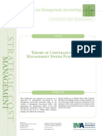 Theory of Constraints - Strategic Cost Management