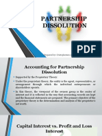 Partnership Dissolution: Prepared By: Cristopherson A. Perez, CPA