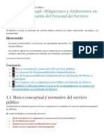 Tema 1. Marco Legal: Obligaciones y Atribuciones en El Actuar Responsable Del Personal Del Servicio Público