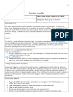 Reading Sample Lesson Plan