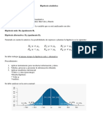 Fundamentación Prueba de Hipótesis y Valor P