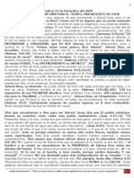 PREDICA L. (7 Diciembre 2020) ENTIENDO QUE ENTRE MÁS PASA EL TIEMPO, MÁS NECESITO DE DIOS