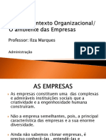 ADM Aula 3 O Ambiente Das Empresas