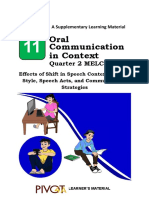 SLM Oral Communication MELC 9