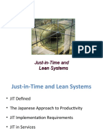 Just-in-Time and Lean Systems