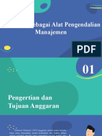 Anggaran Sebagai Alat Pengendalian Manajemen