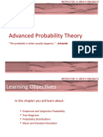 Advanced Probability Theory: "The Probable Is What Usually Happens." - Aristotle