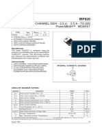 N - Channel 500V - 2.5 - 2.5 A - To-220 Powermesh Mosfet: Description