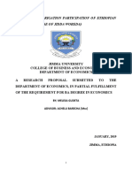 Small Scale Irrigation Participation of Ethiopian Farmers (In Case of Jidda Woreda)