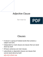 Adjective Clause Explanation